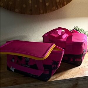 Trader Joe's magenta mini Insulated Bag